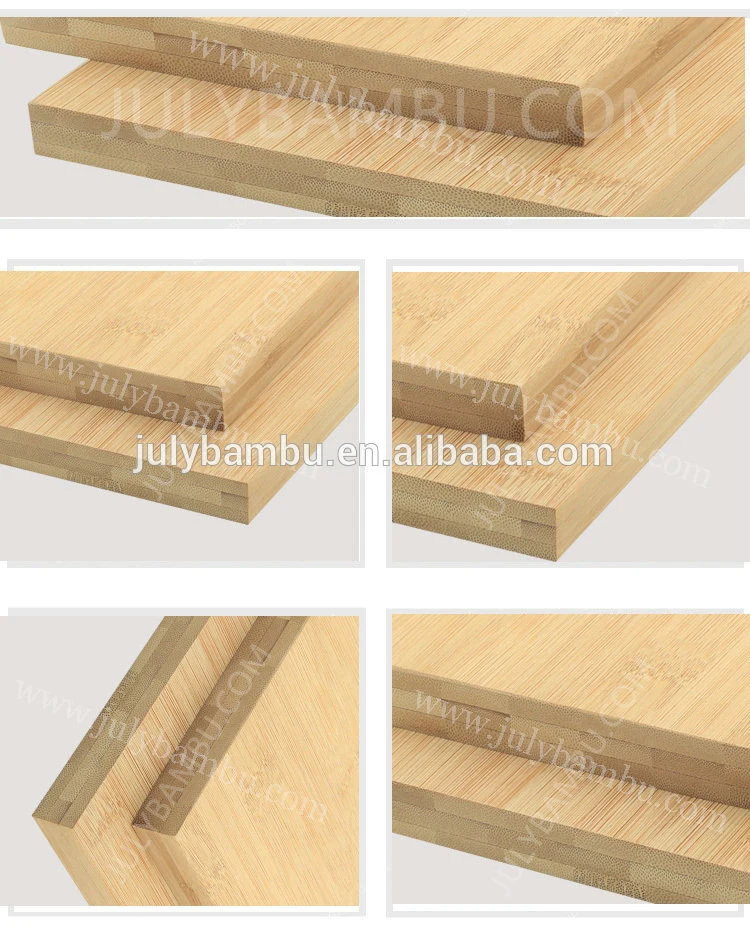 Bamboo Board Price Carbonized Horizontal 3 Layers 19mm Waterproof Cross Laminated for Kitchen