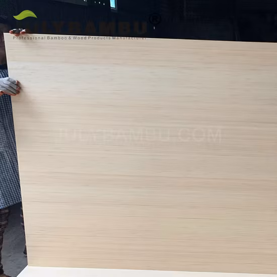 FSC 인증을 받은 천연 수직 3겹 합판 패널, 3/4 대나무 패널, 19mm