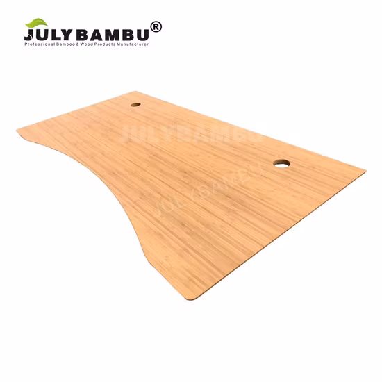 대나무 정상 18mm는 대나무 탁상용을 위해 수평한 3개의 층을 탄화했습니다